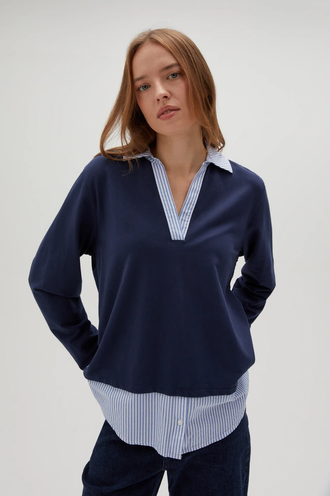 BLUZA DAMSKA Z-BL-4521 NAVY-pakiet