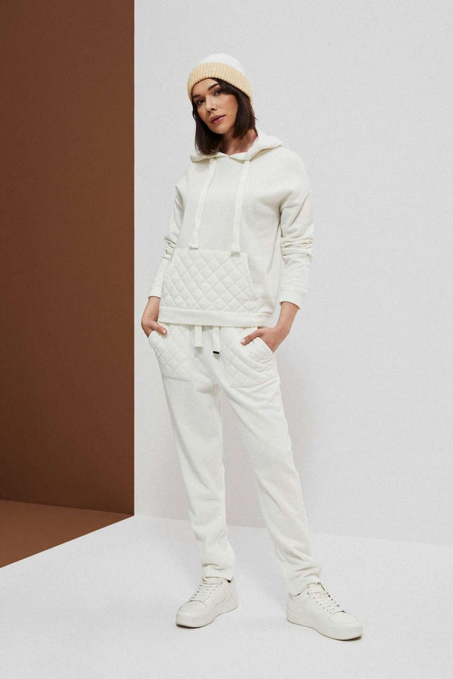 Sweatpants with quilted pockets-set