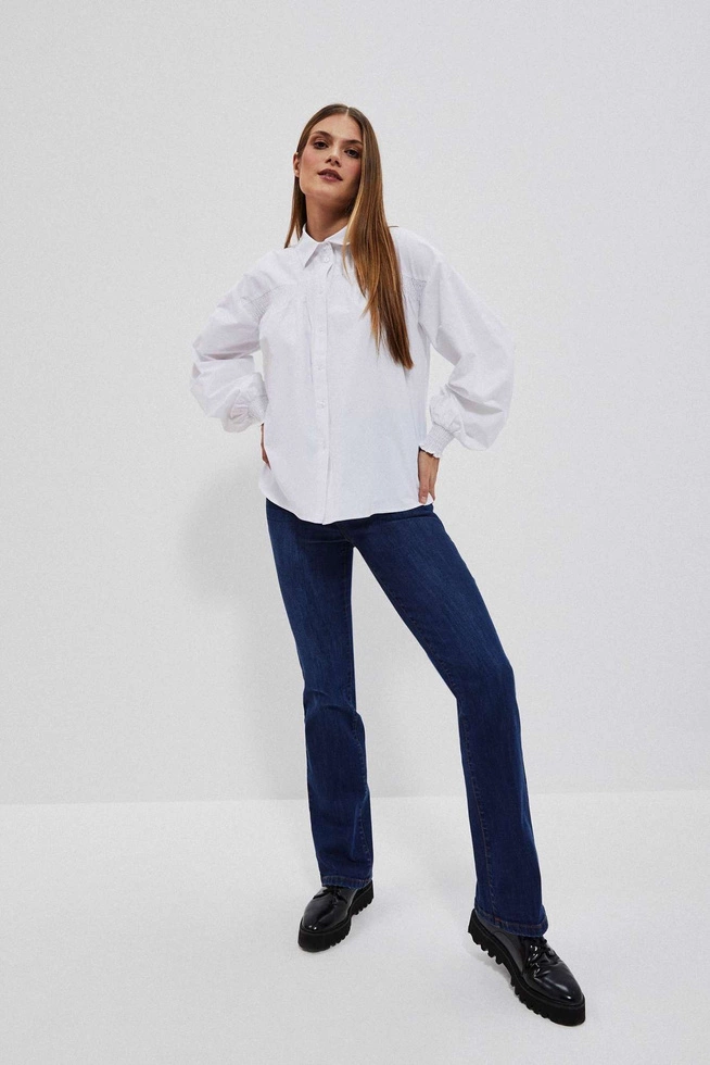 LADIES SHIRT L-KO-4056 WHITE