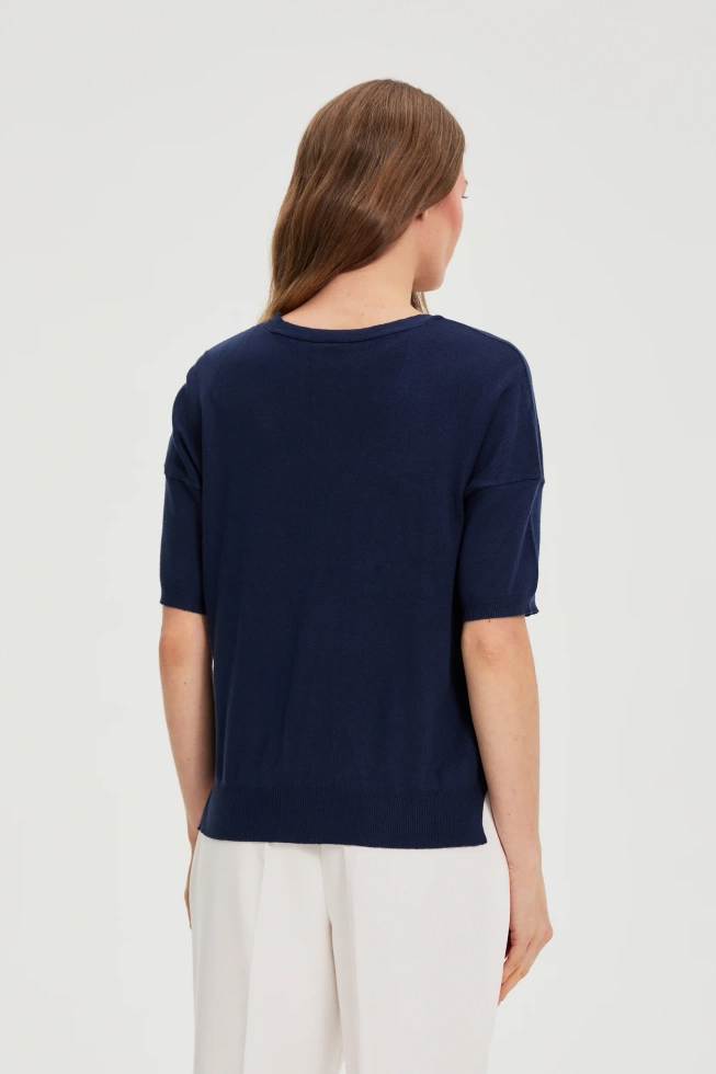 SWETER DAMSKI L-SW-4908 NAVY