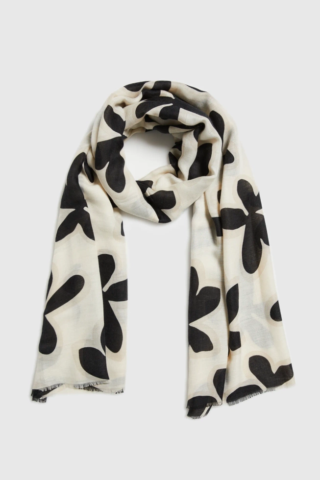 WOMEN'S SCARF L-SZ-4912 CREAM
