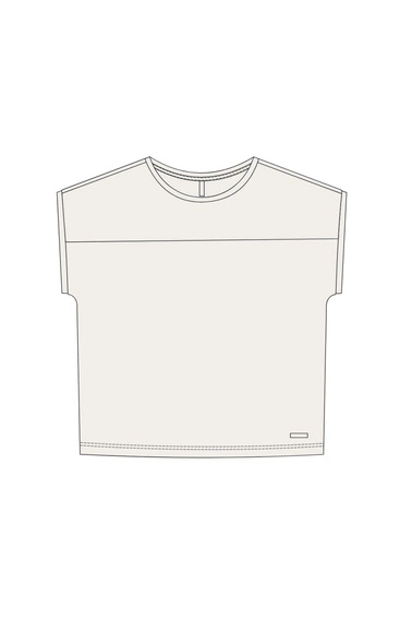 WOMEN'S TSHIRT L-TS-4983 OFF WHITE-set