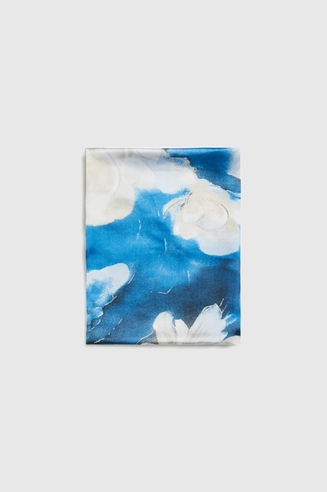 WOMEN'S SCARF L-SZ-4918 BLUE-set