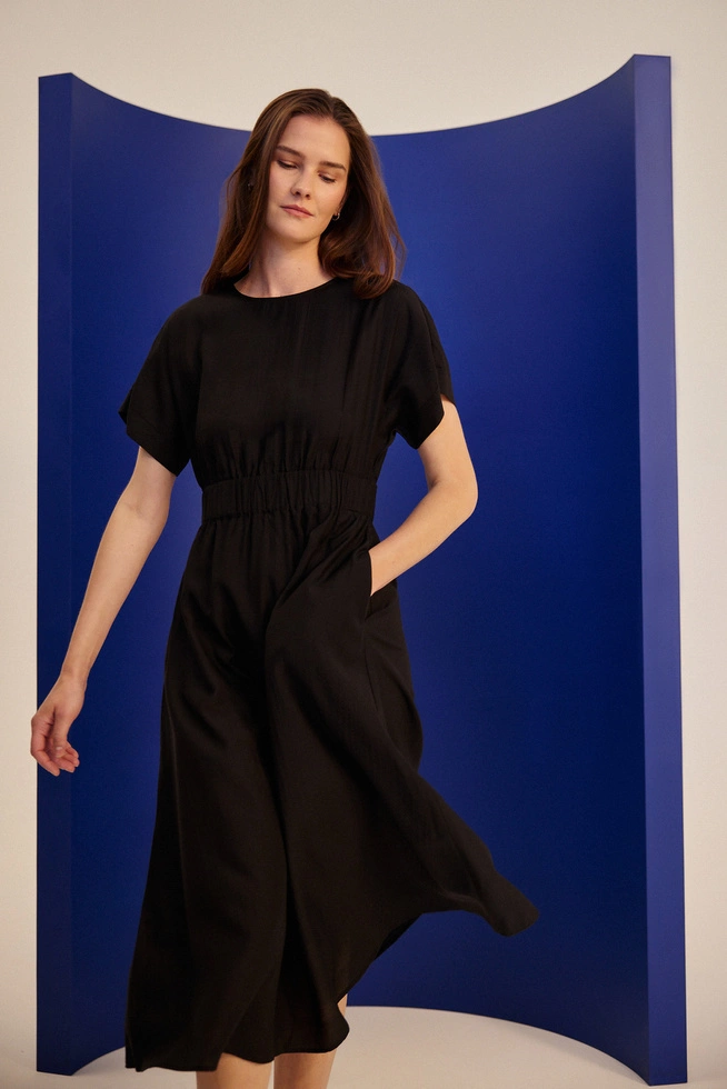 WOMEN'S DRESS L-SU-4652 BLACK-set