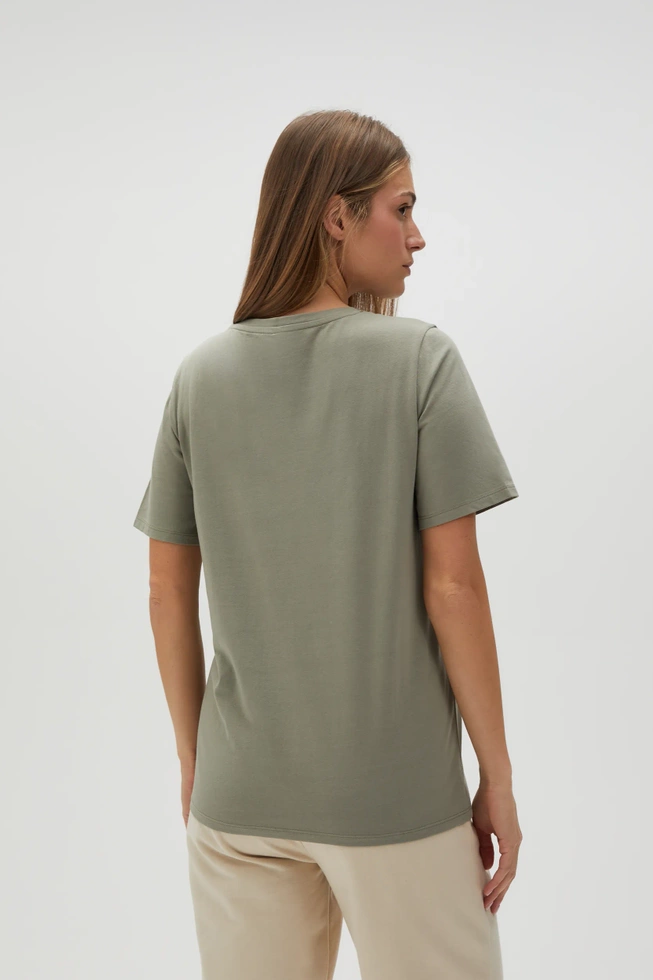 WOMEN'S TSHIRT L-TS-4624 OLIVE-set