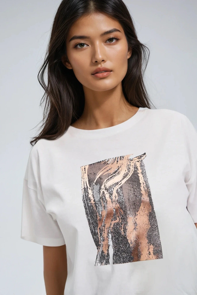 KOSZULKA DAMSKA L-TS-4749 OFF WHITE