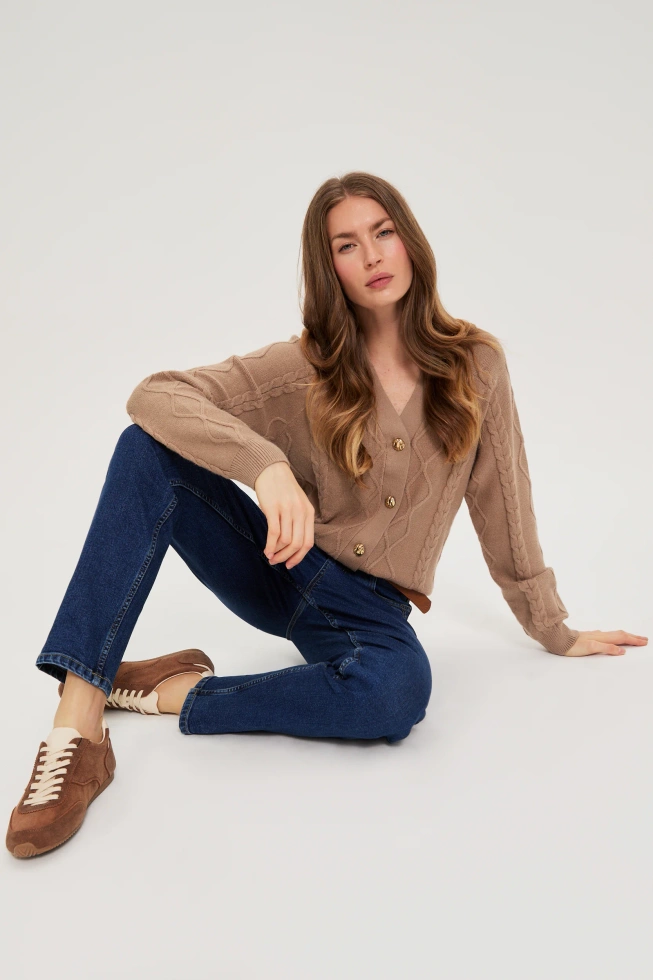 WOMEN'S SWEATER Z-SW-4825 COFFEE-set