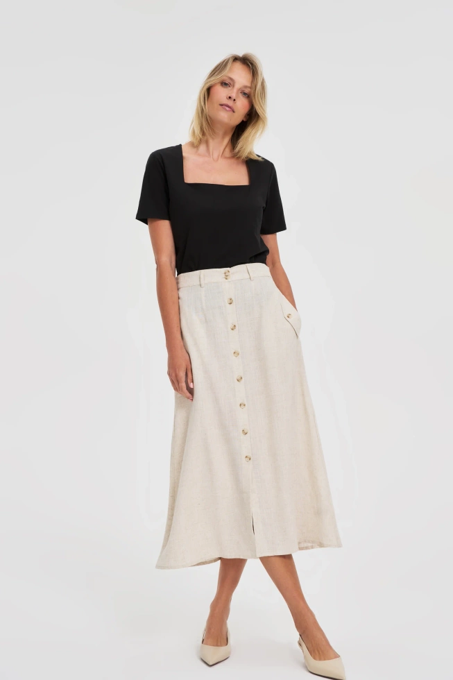 WOMEN'S SKIRT L-SC-4622 L.BEIGE