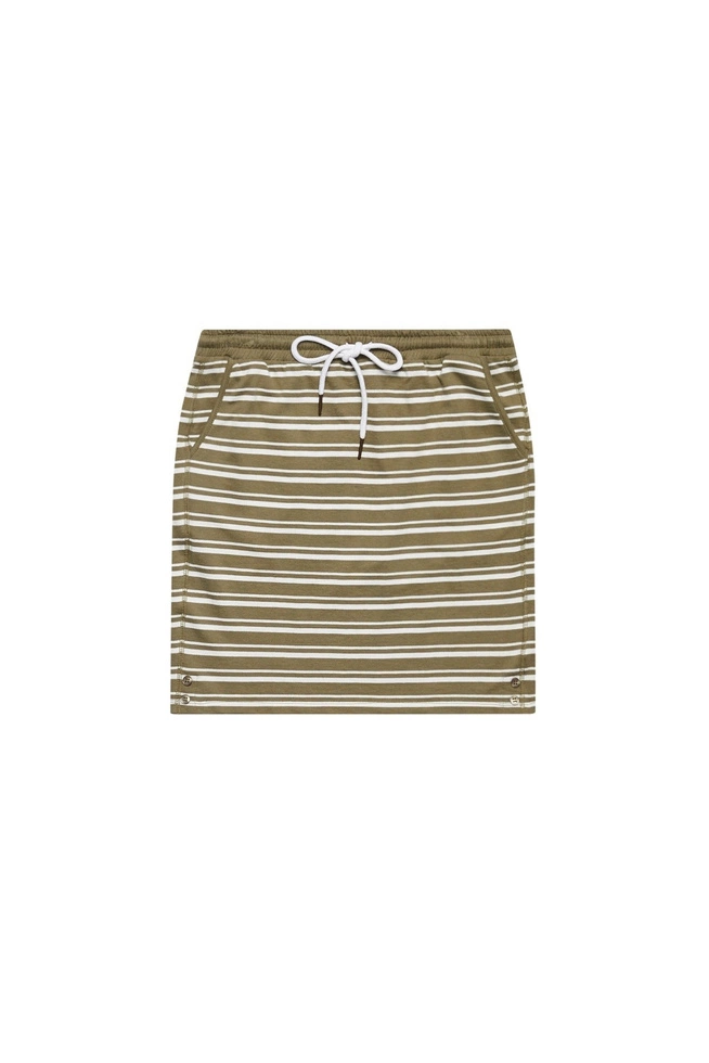 Striped cotton skirt