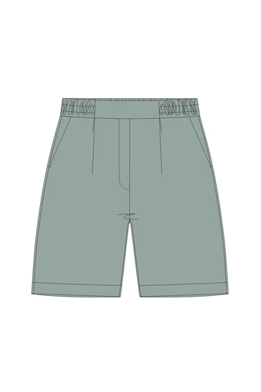 SZORTY DAMSKIE L-SH-4915 OLIVE-pakiet