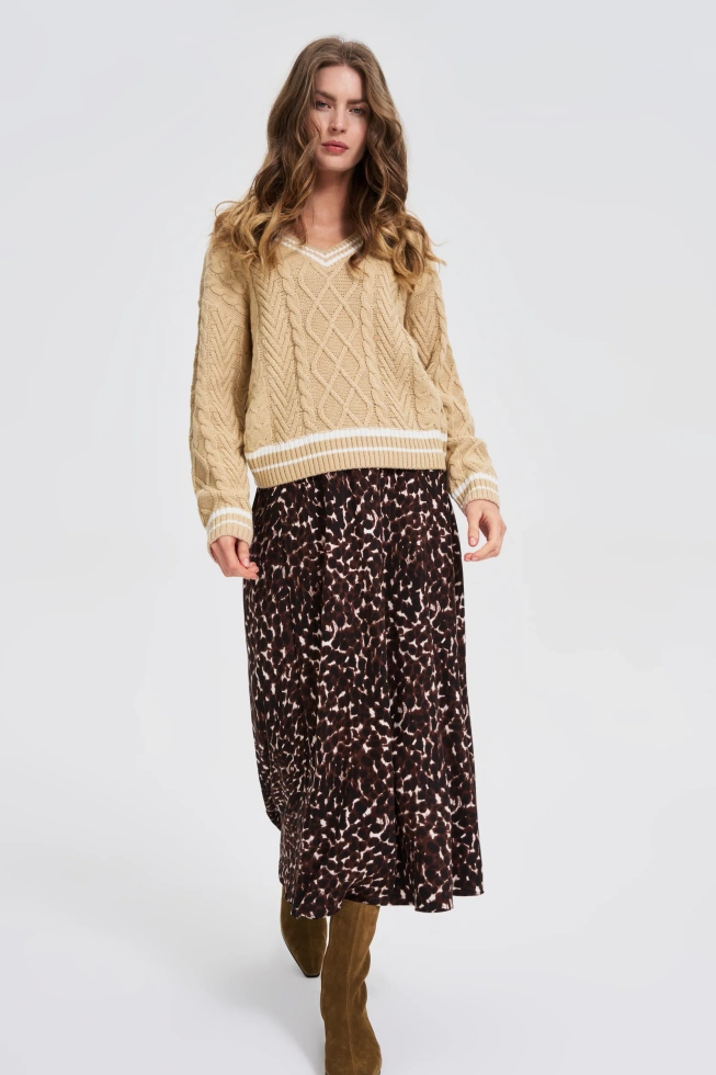 SWETER DAMSKI Z-SW-4828 BEIGE