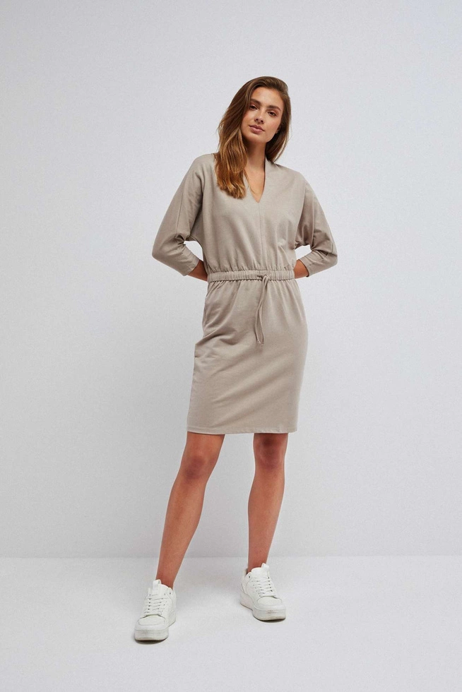 Plain knitted dress