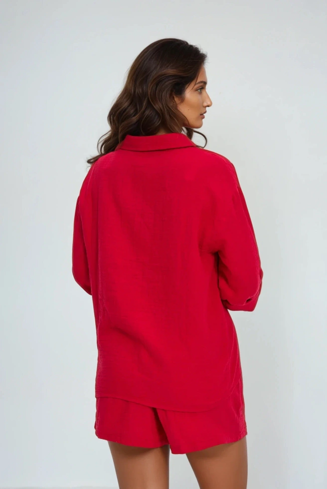 KOSZULA DAMSKA L-KO-4638 RED
