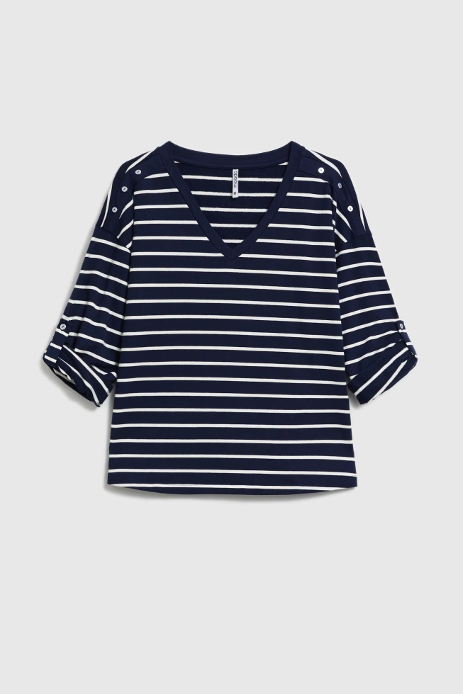 WOMEN'S SWEATSHIRT L-BL-4910 NAVY-set