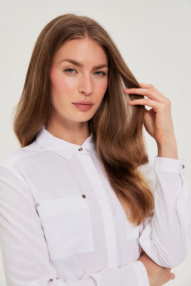 WOMEN'S SHIRT Z-KO-4809 WHITE