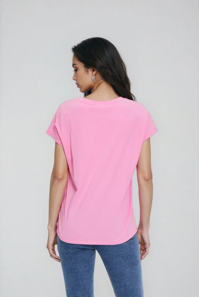 WOMEN'S TSHIRT L-TS-4951 PINK