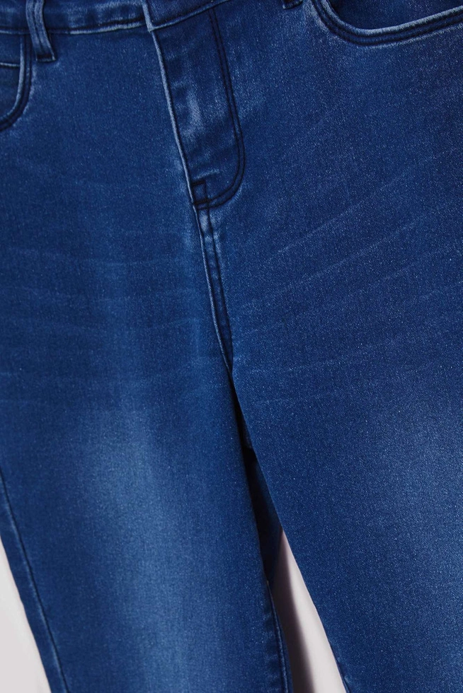 LADIES JEANS L-JE-4014 D.BLUE