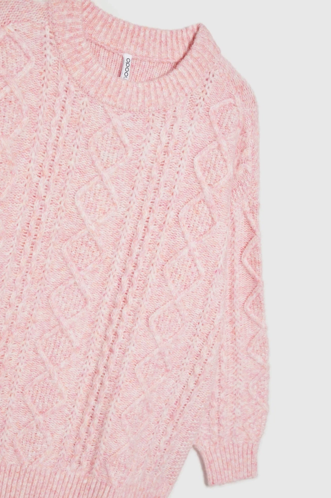 WOMEN'S SWEATER Z-SW-4517 L.PINK MEL