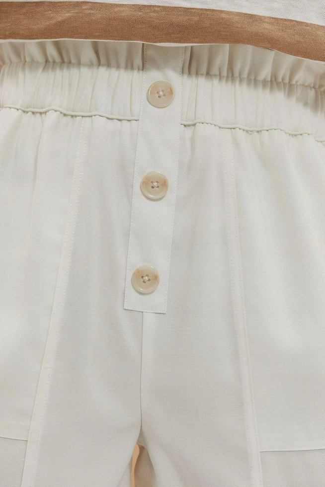 SZORTY DAMSKIE L-SH-4019 OFF WHITE