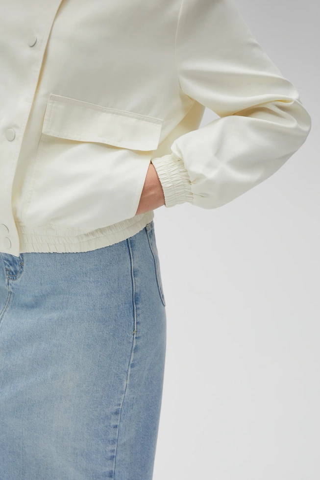 WOMEN'S JACKETS L-KU-4600 OFF WHITE