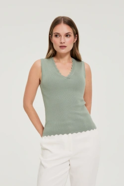 WOMEN'S TOP L-TS-5007 OLIVE-set