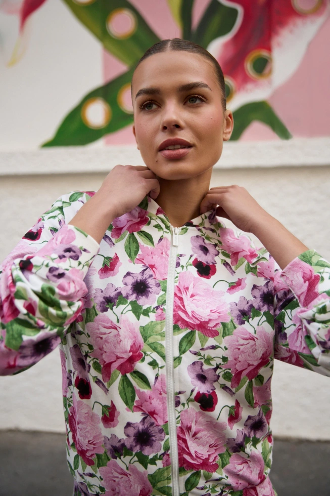 WOMEN'S SWEATSHIRT L-BL-4905 WHITE