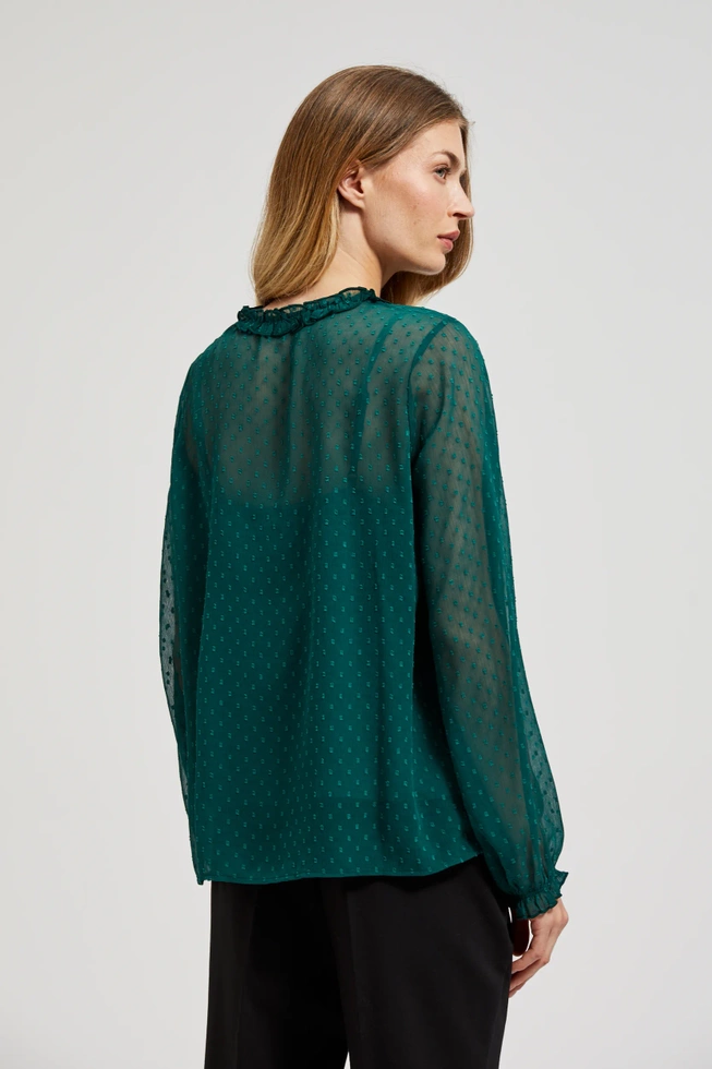 WOMEN'S SHIRT Z-KO-4546 D.GREEN