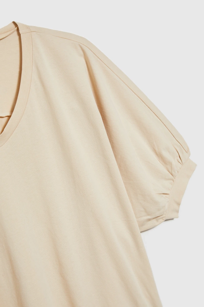 WOMEN'S TSHIRT L-TS-4658 L.BEIGE-set