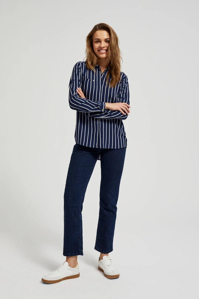 WOMEN'S SHIRT Z-KO-4515 NAVY-set