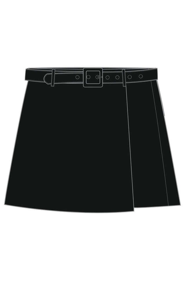 WOMEN'S SHORTS L-SH-4906 BLACK-set