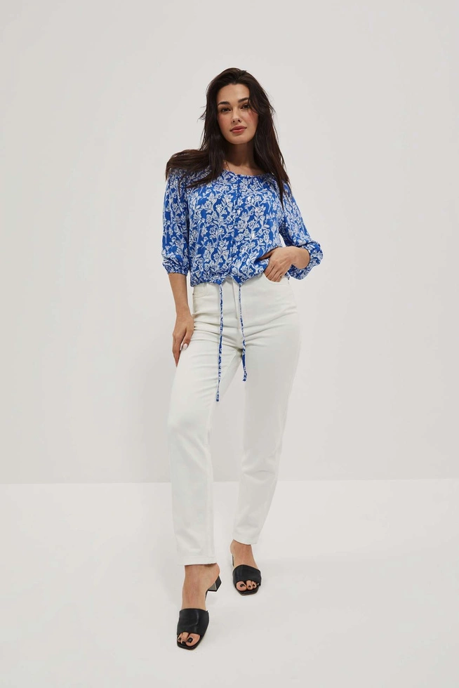 LADIES SHIRT L-KO-4021 BLUE