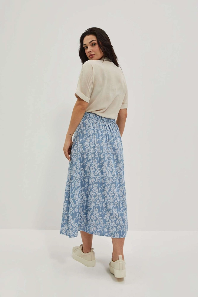 LADIES SKIRT L-SC-4010 BLUE