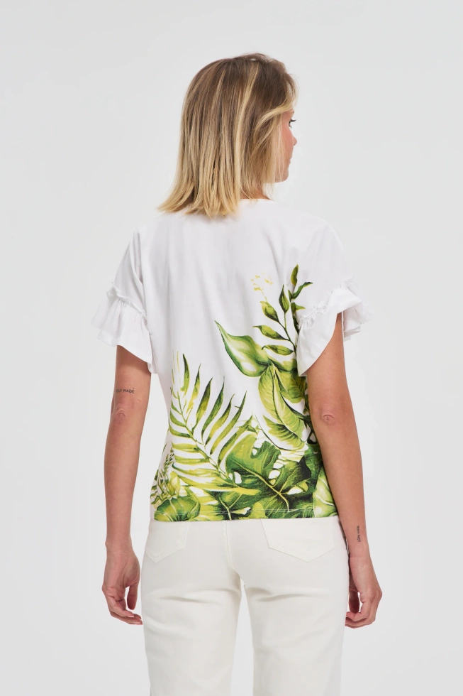 WOMEN'S TSHIRT L-TS-4711 OLIVE