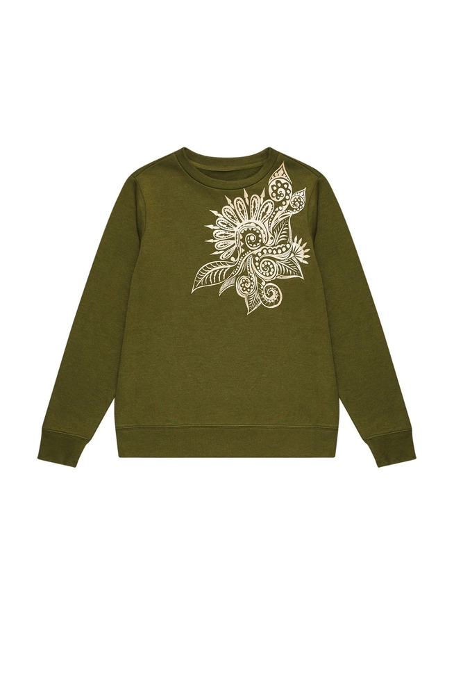 Bluza z nadrukiem L-BL-3402 OLIVE