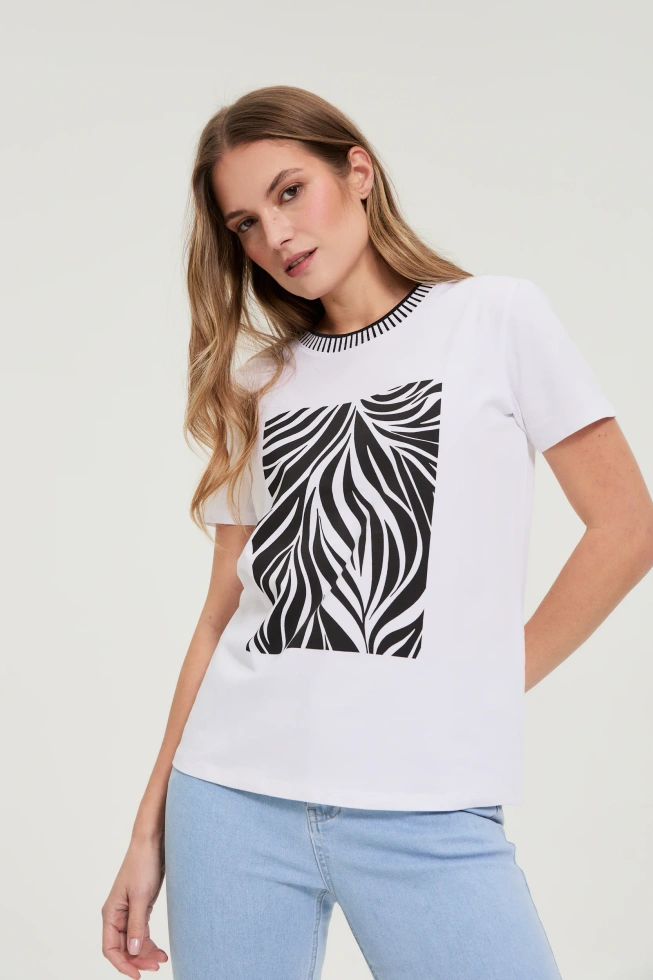 WOMEN'S TSHIRT L-TS-4928 WHITE-set