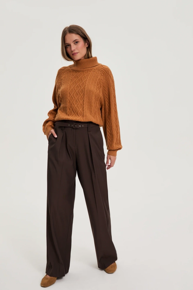 WOMEN'S PANTS Z-SP-4830 BROWN