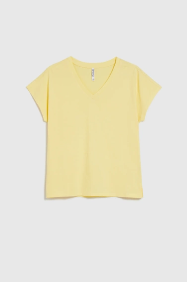 WOMEN'S TSHIRT L-TS-4623 L.YELLOW