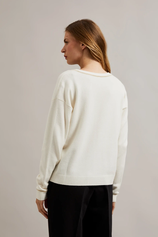 WOMEN'S SWEATER Z-SW-4518 OFF WHITE