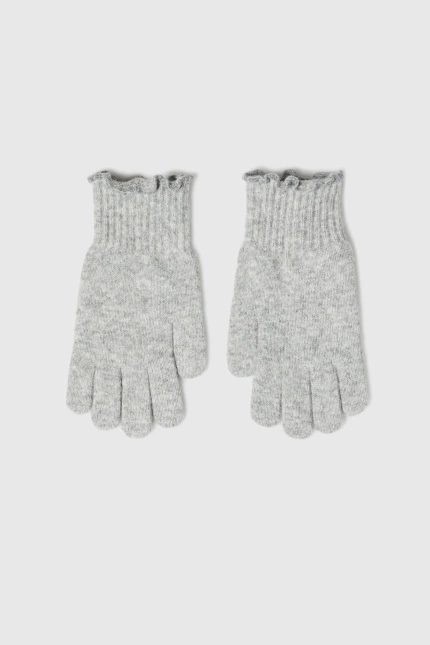 WOMEN'S GLOVES Z-RE-4801 L.GREY
