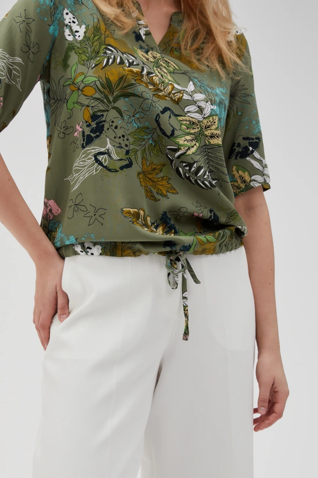 WOMEN'S SHIRT L-KO-4627 OLIVE