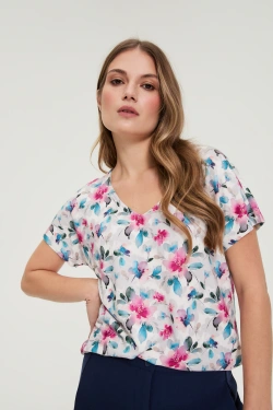 WOMEN'S TSHIRT L-TS-4938 L.BLUE