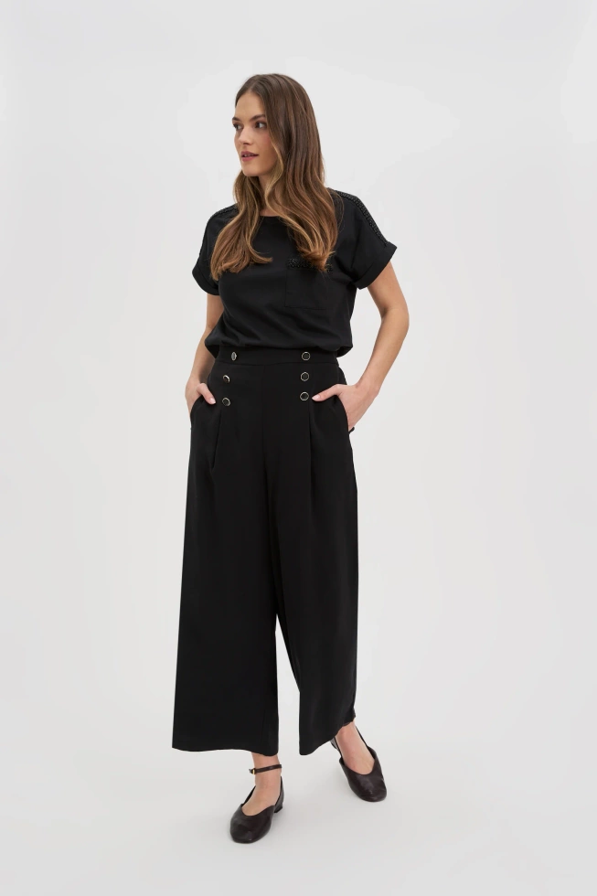 WOMEN'S TSHIRT L-TS-4650 BLACK-set