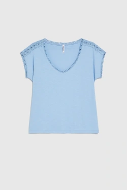 WOMEN'S TSHIRT L-TS-4963 L.BLUE-set