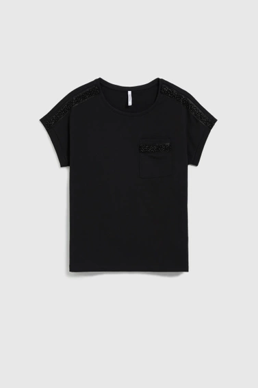 WOMEN'S TSHIRT L-TS-4650 BLACK