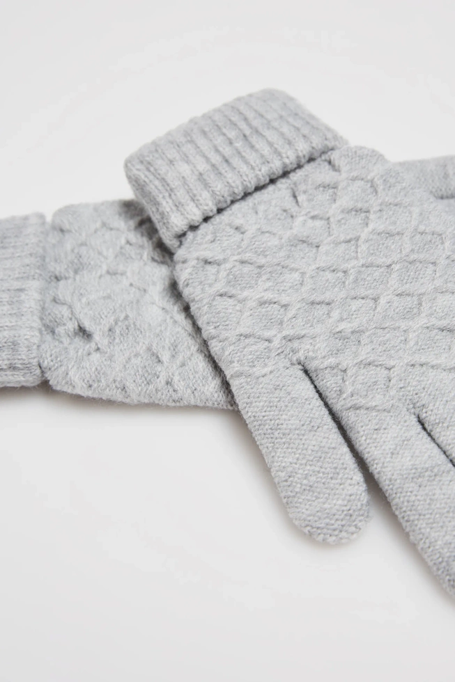 WOMEN'S GLOVES Z-RE-4502 GREY MEL