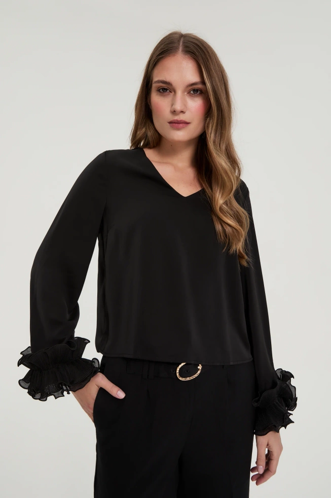 KOSZULA DAMSKA Z-KO-4828 BLACK-pakiet