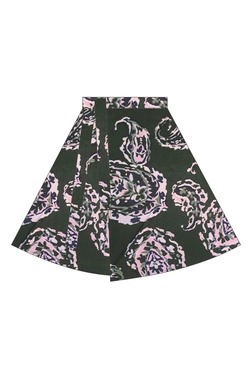 WOMEN'S SKIRT L-SC-4916 D.GREEN