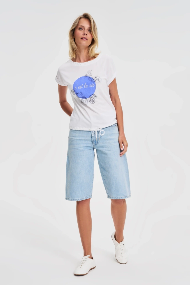 WOMEN'S TSHIRT L-TS-4636 WHITE-set