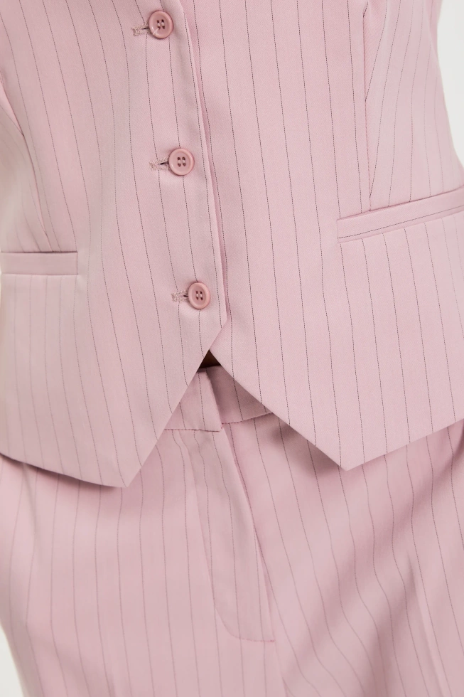 WOMEN'S BLAZER L-KA-4924 DUSTY PINK