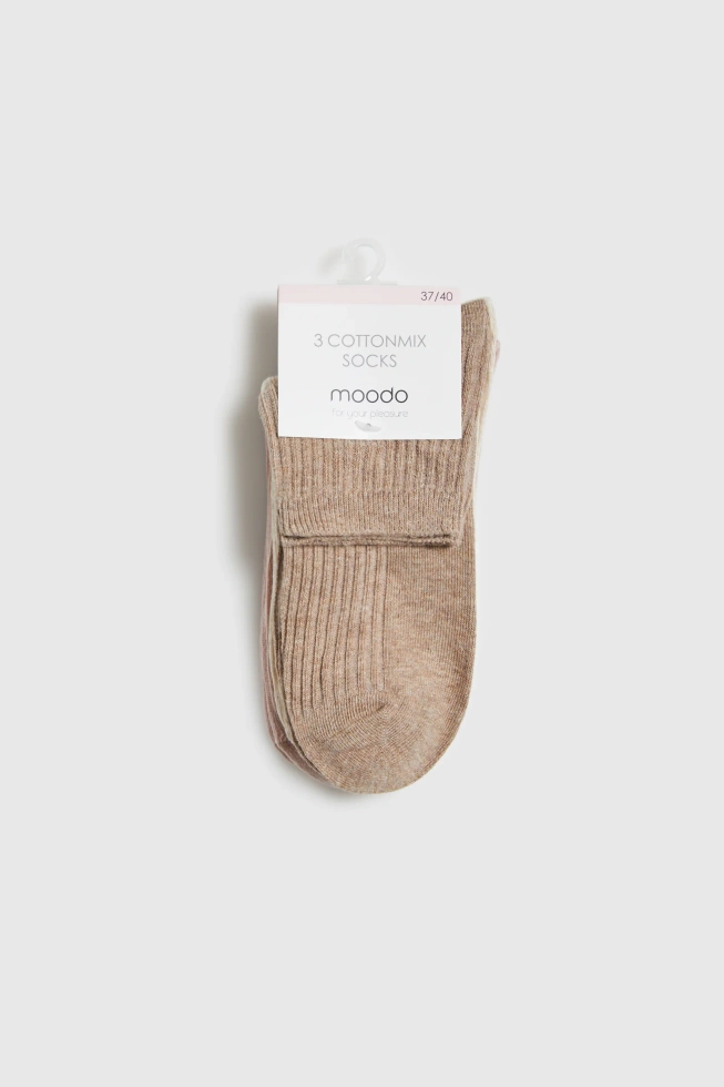 SKARPETKI DAMSKIE Z-SK-4808 BEIGE-pakiet